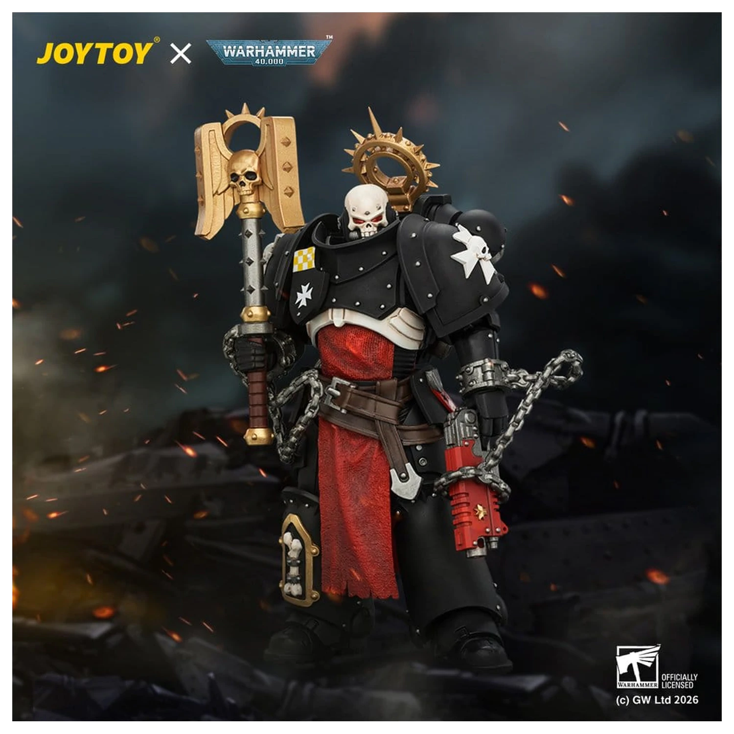 Warhammer Action Figure Black Templars Execrator 2 12 cm product photo