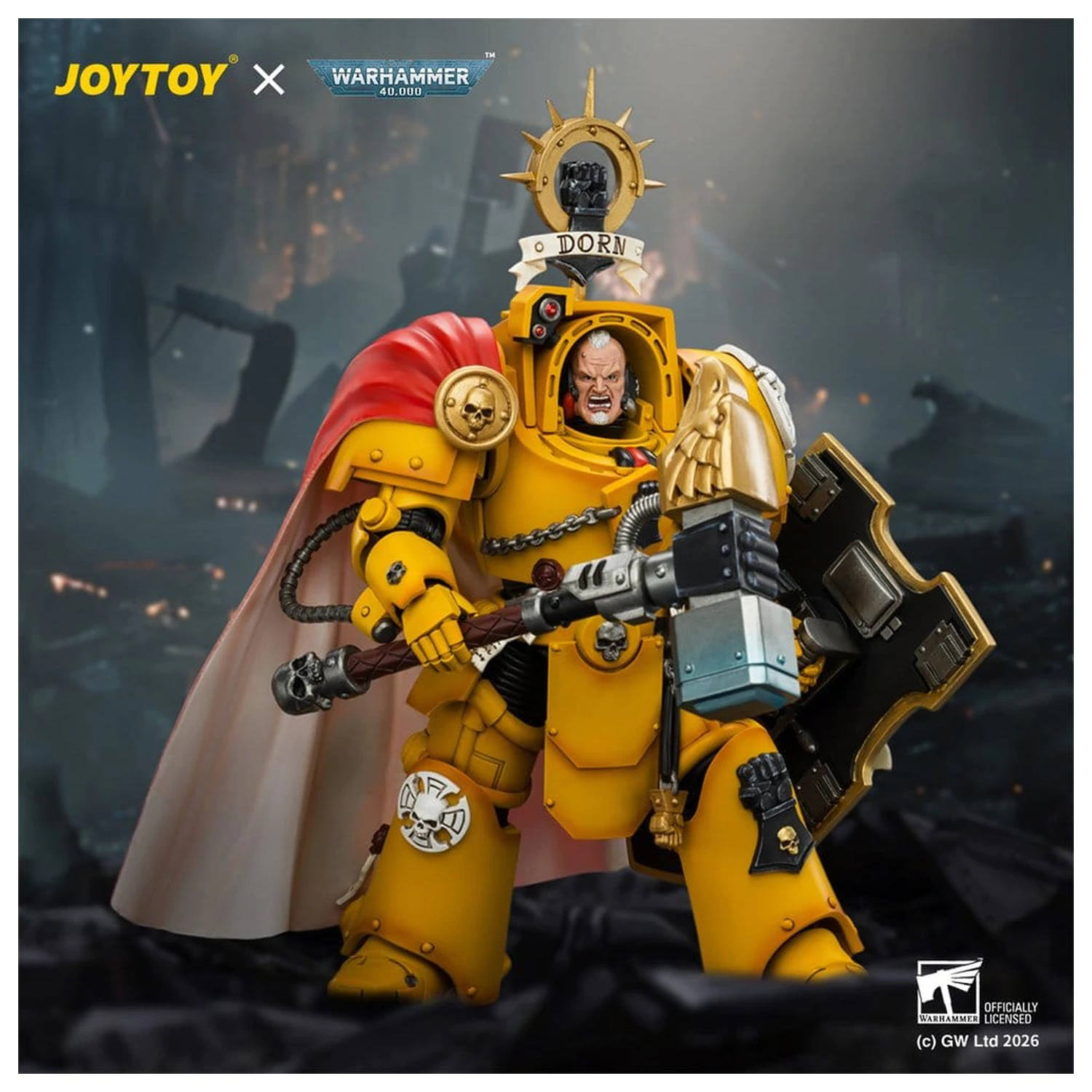 Warhammer Action Figure Imperial Fists Darnath Lysander 14 cm product photo