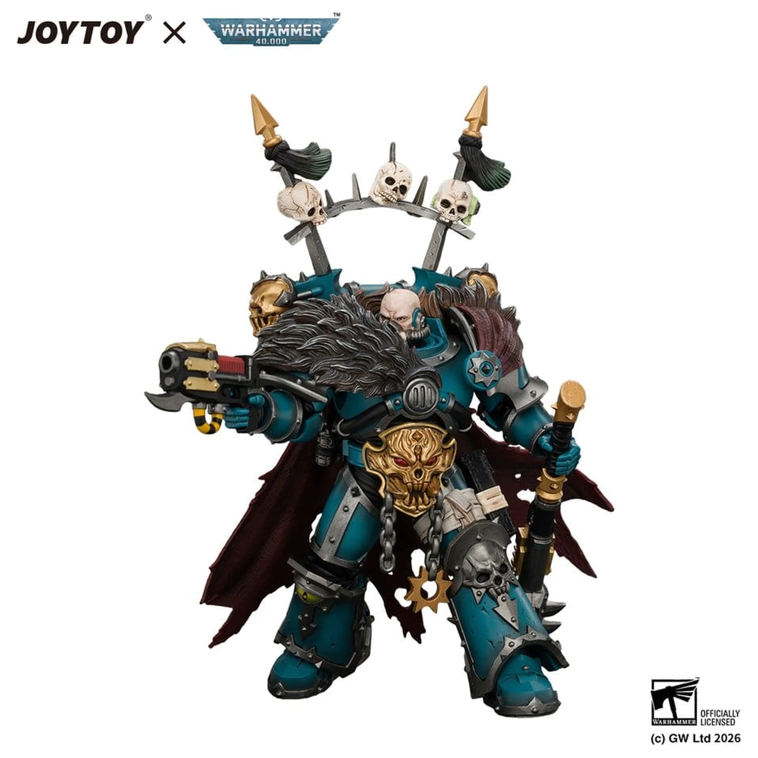 Warhammer Action Figure Alpha Legion Chaos Lord 13 cm product photo