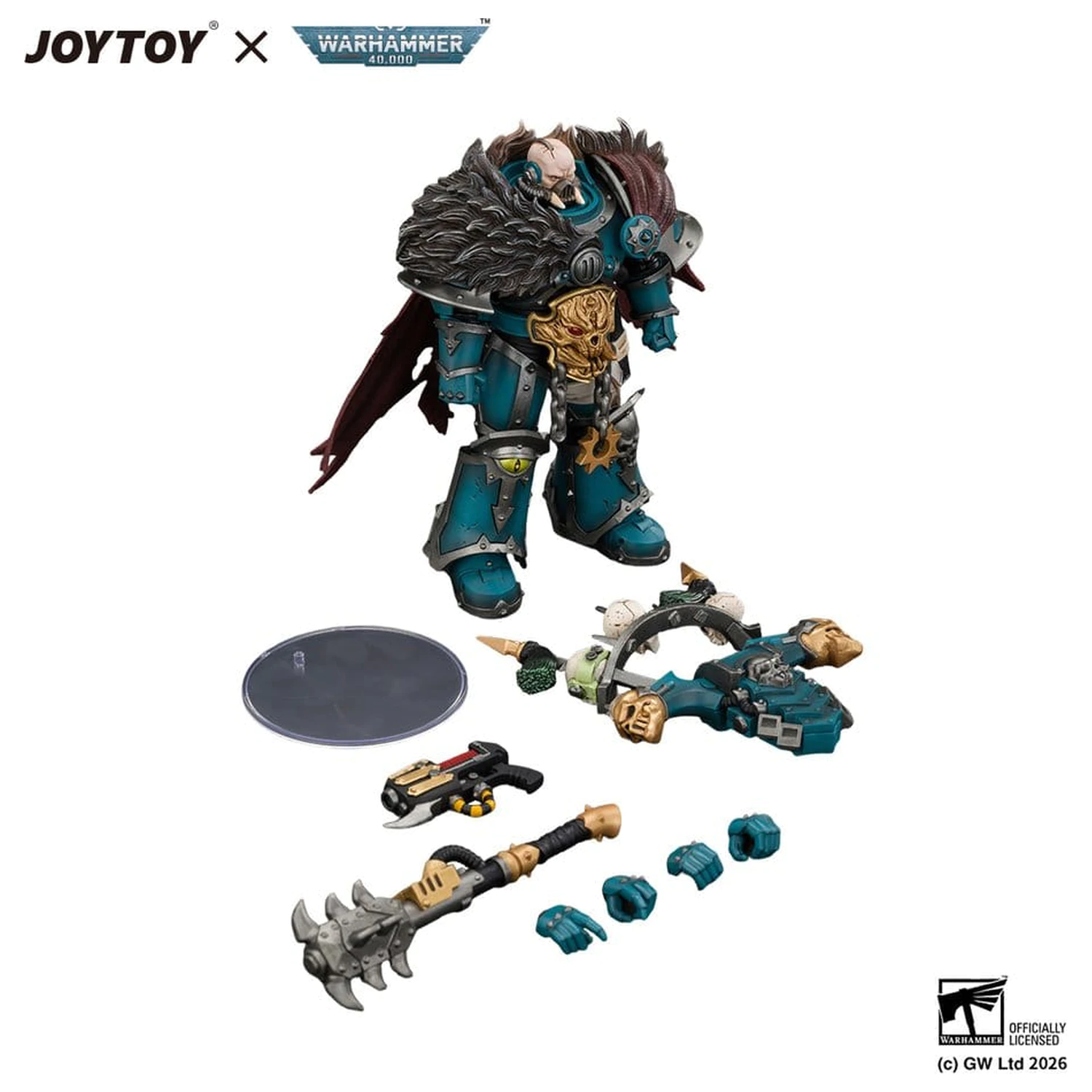 Warhammer Action Figure Alpha Legion Chaos Lord 13 cm product photo