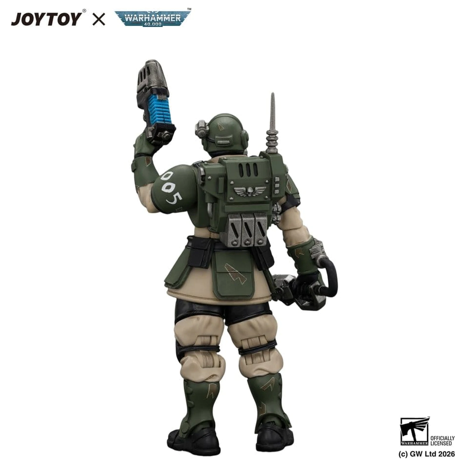 Warhammer Action Figure Astra Militarum Kasrkin 1 with Chainsword and Plasma Pistol product photo