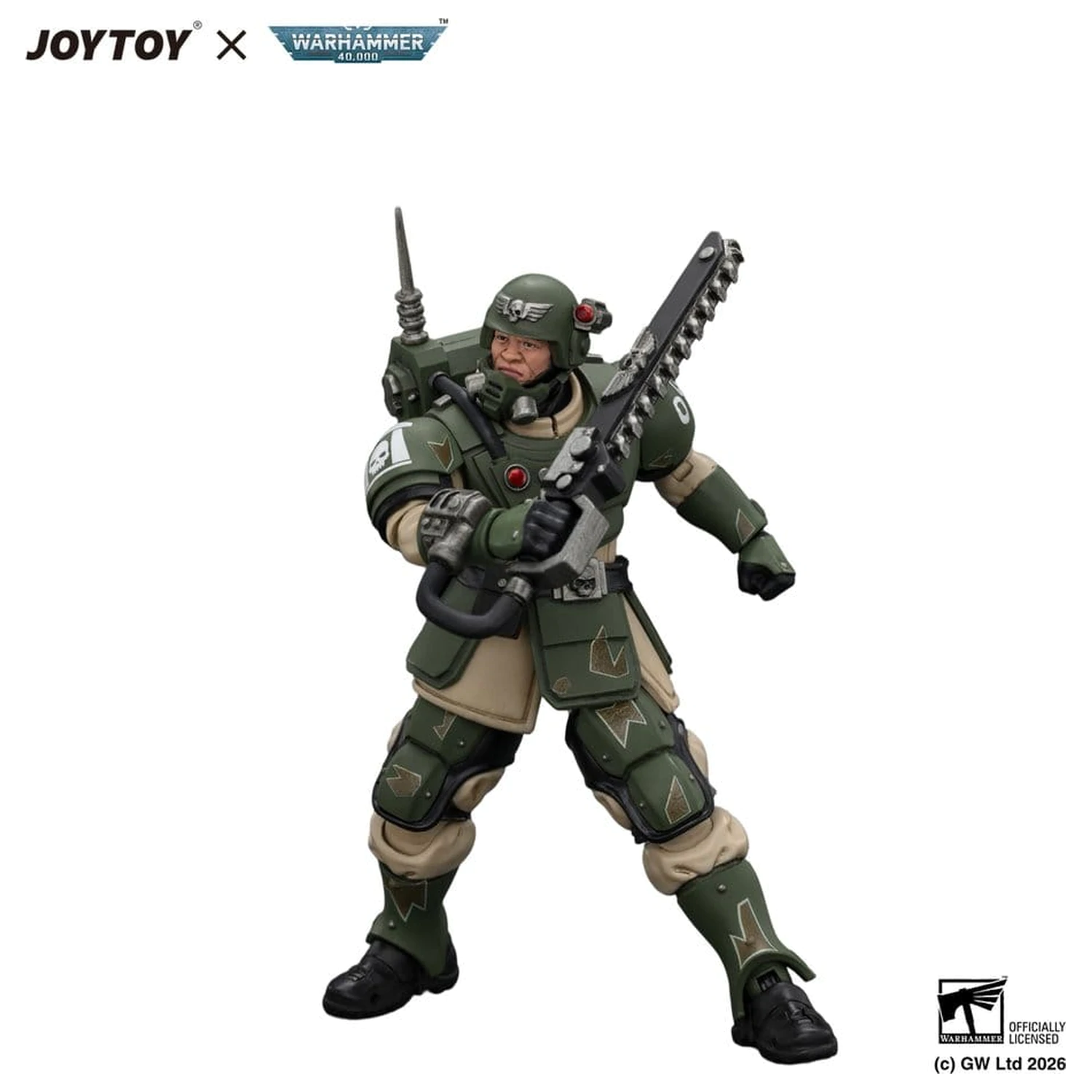 Warhammer Action Figure Astra Militarum Kasrkin 1 with Chainsword and Plasma Pistol product photo