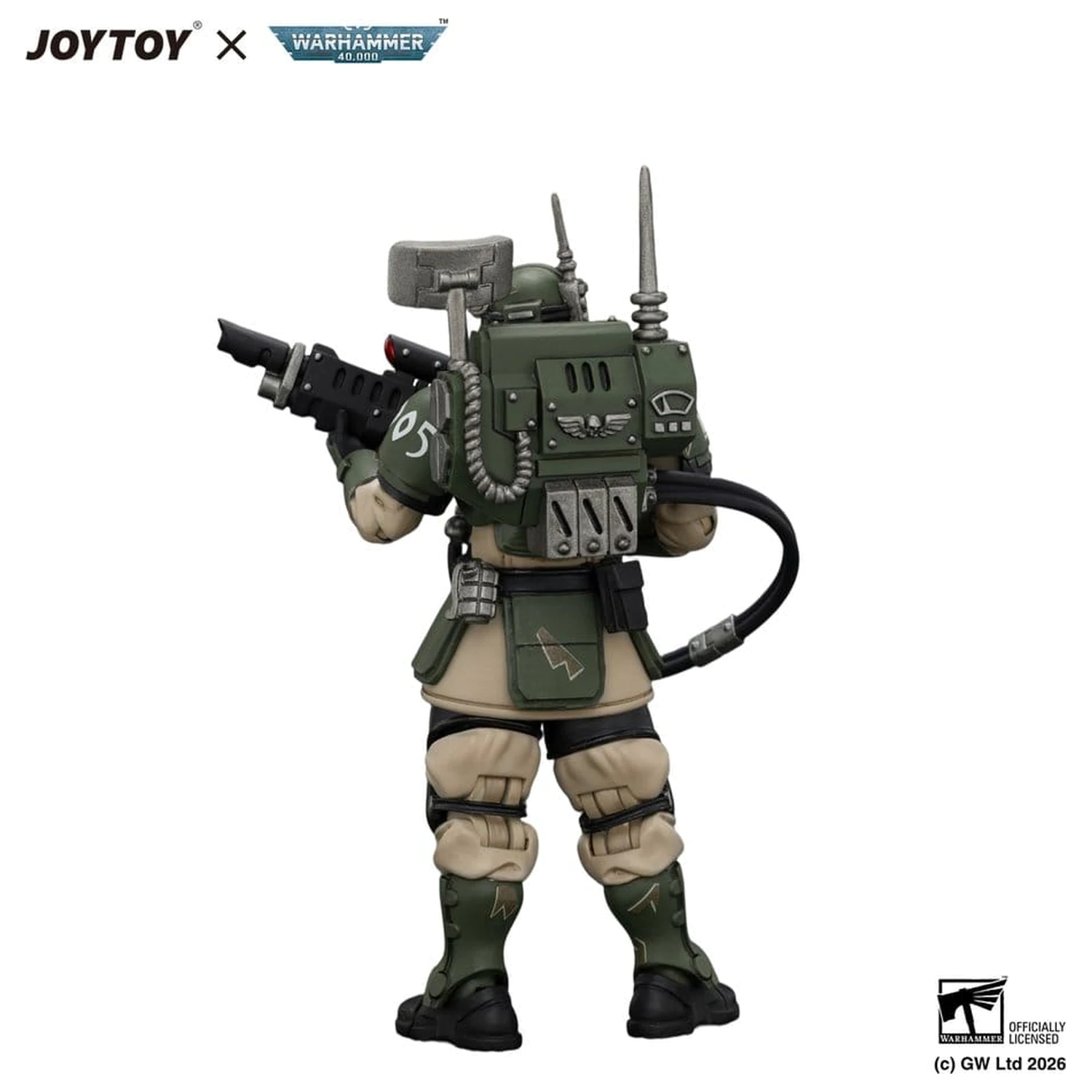 Warhammer Action Figure Astra Militarum Kasrkin 3 with Hot-shot Lasgun and Vox-caster product photo