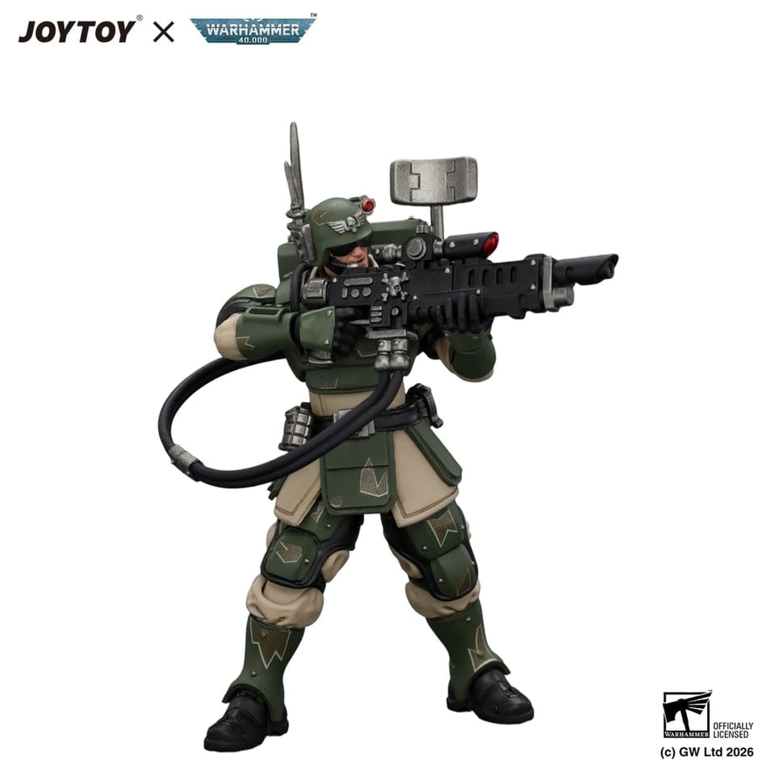 Warhammer Action Figure Astra Militarum Kasrkin 3 with Hot-shot Lasgun and Vox-caster product photo