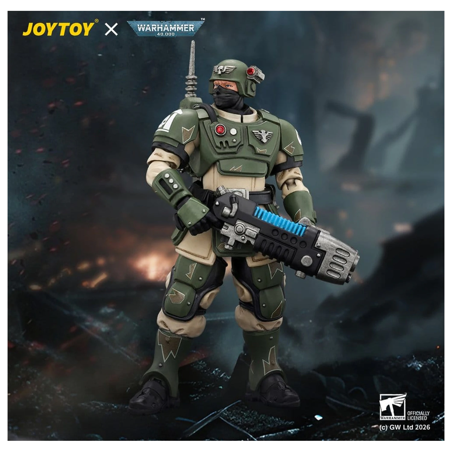 Warhammer Action Figure Astra Militarum Kasrkin 4 with Plasma Gun product photo