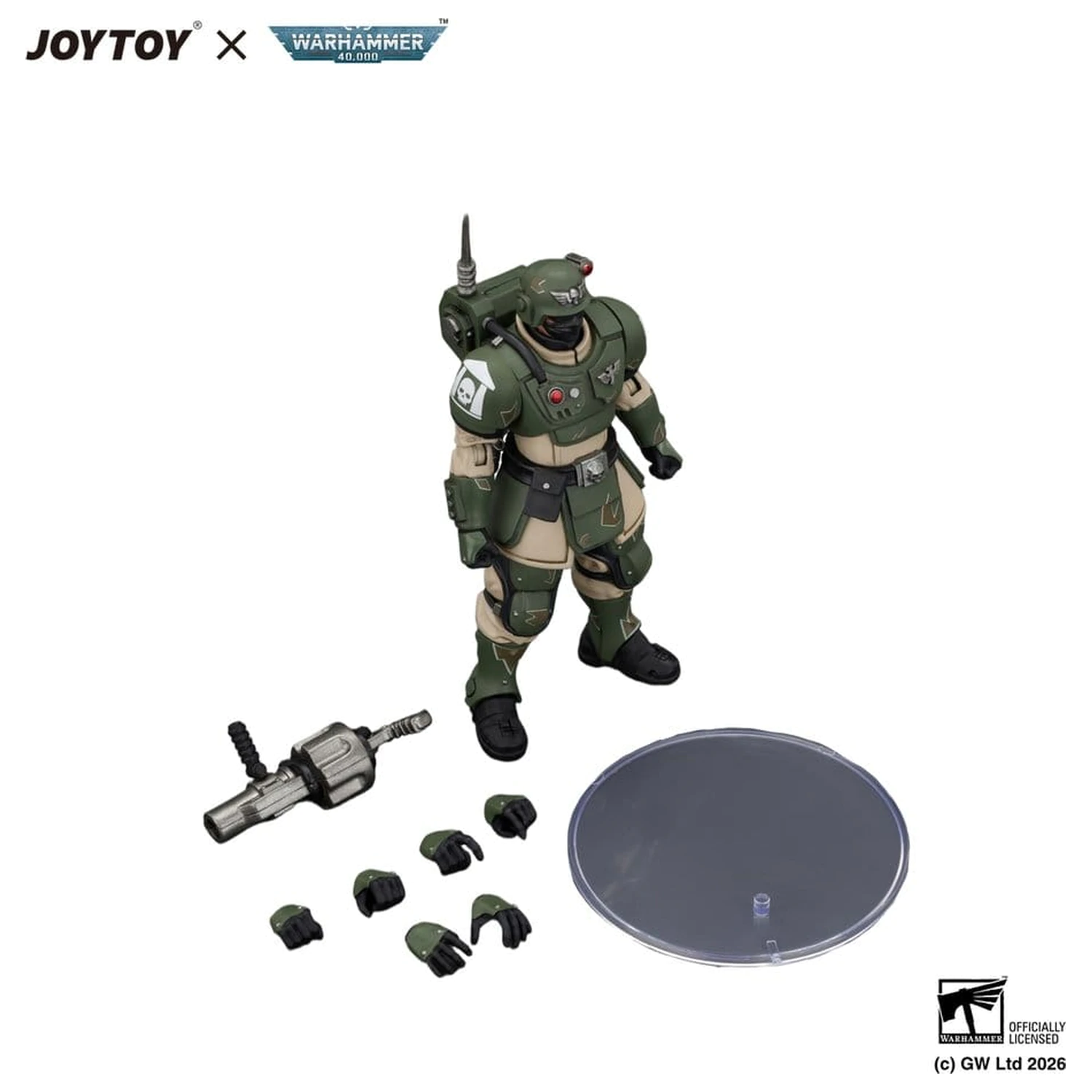 Warhammer Action Figure Astra Militarum Kasrkin 5 with Grenade Launcher product photo