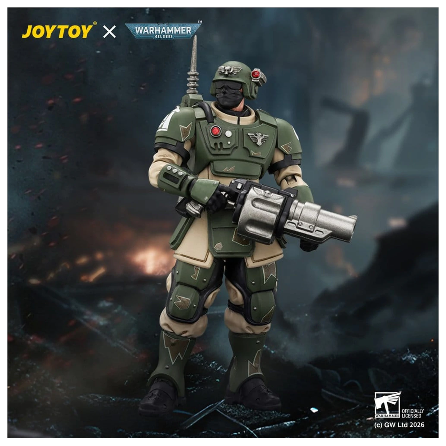 Warhammer Action Figure Astra Militarum Kasrkin 5 with Grenade Launcher product photo
