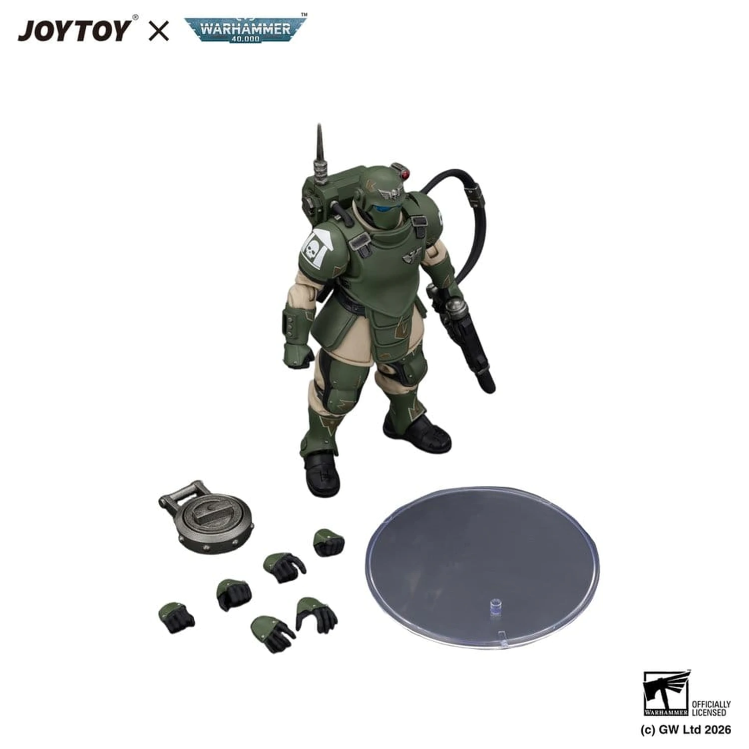 Warhammer Action Figure Astra Militarum Kasrkin 6 with Hot-shot Laspistol product photo