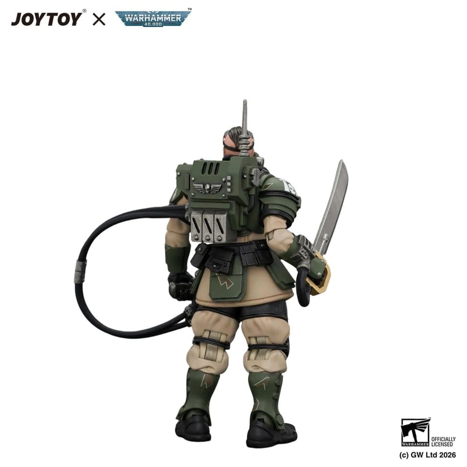 Warhammer Action Figure Astra Militarum Kasrkin 7 with Hot-shot Laspistol and Power Sword product photo