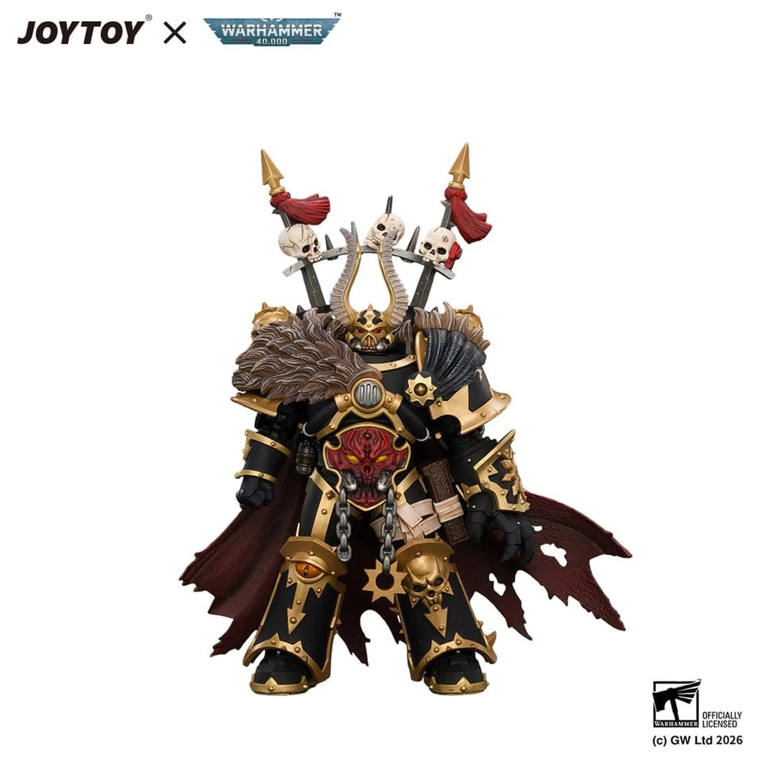 Warhammer Action Figure Black Legion Chaos Lord 13 cm product photo
