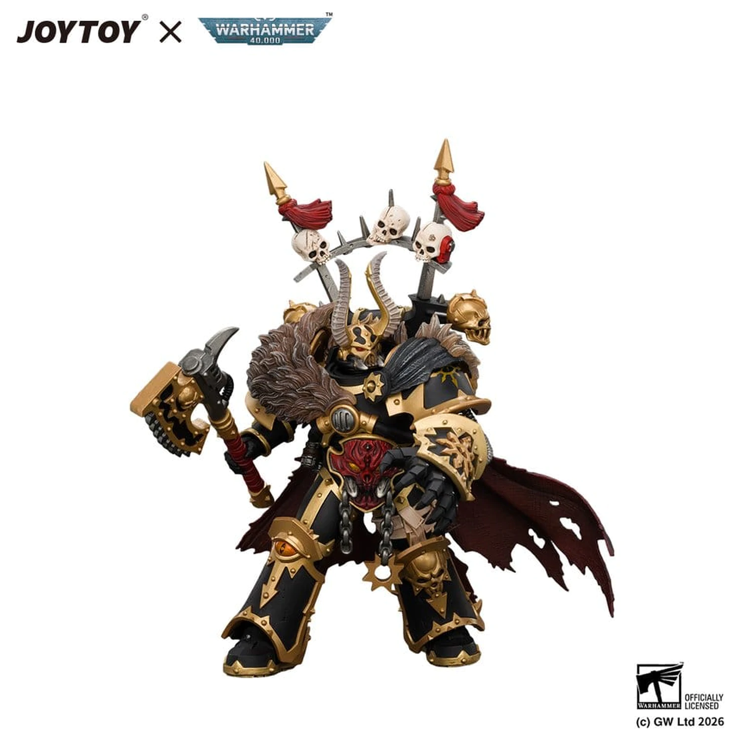 Warhammer Action Figure Black Legion Chaos Lord 13 cm product photo