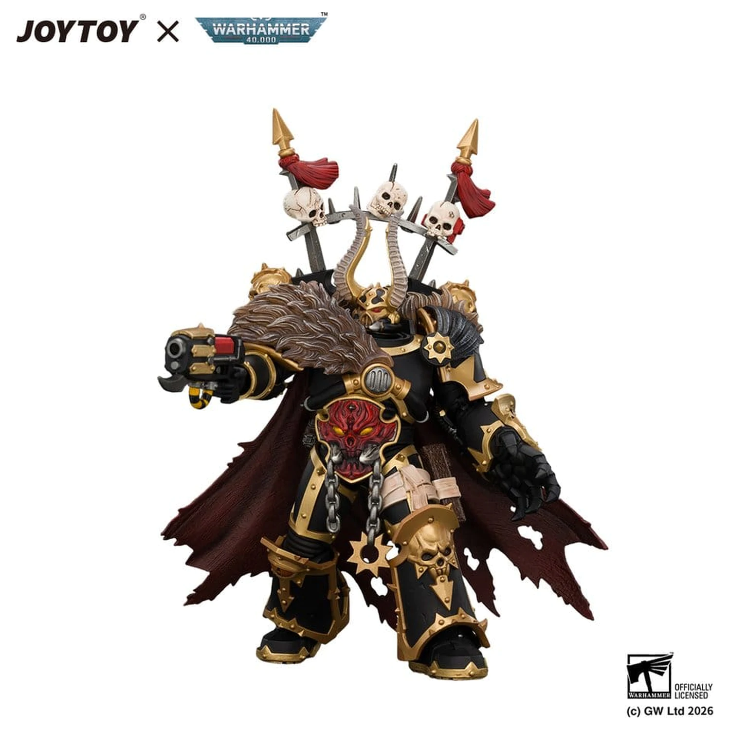Warhammer Action Figure Black Legion Chaos Lord 13 cm product photo