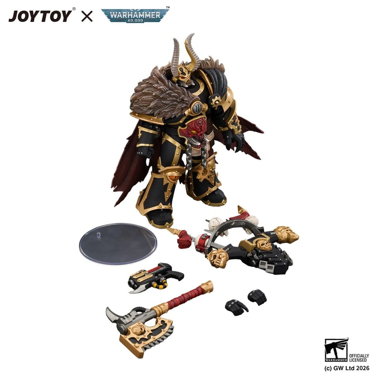 Warhammer Action Figure Black Legion Chaos Lord 13 cm product photo