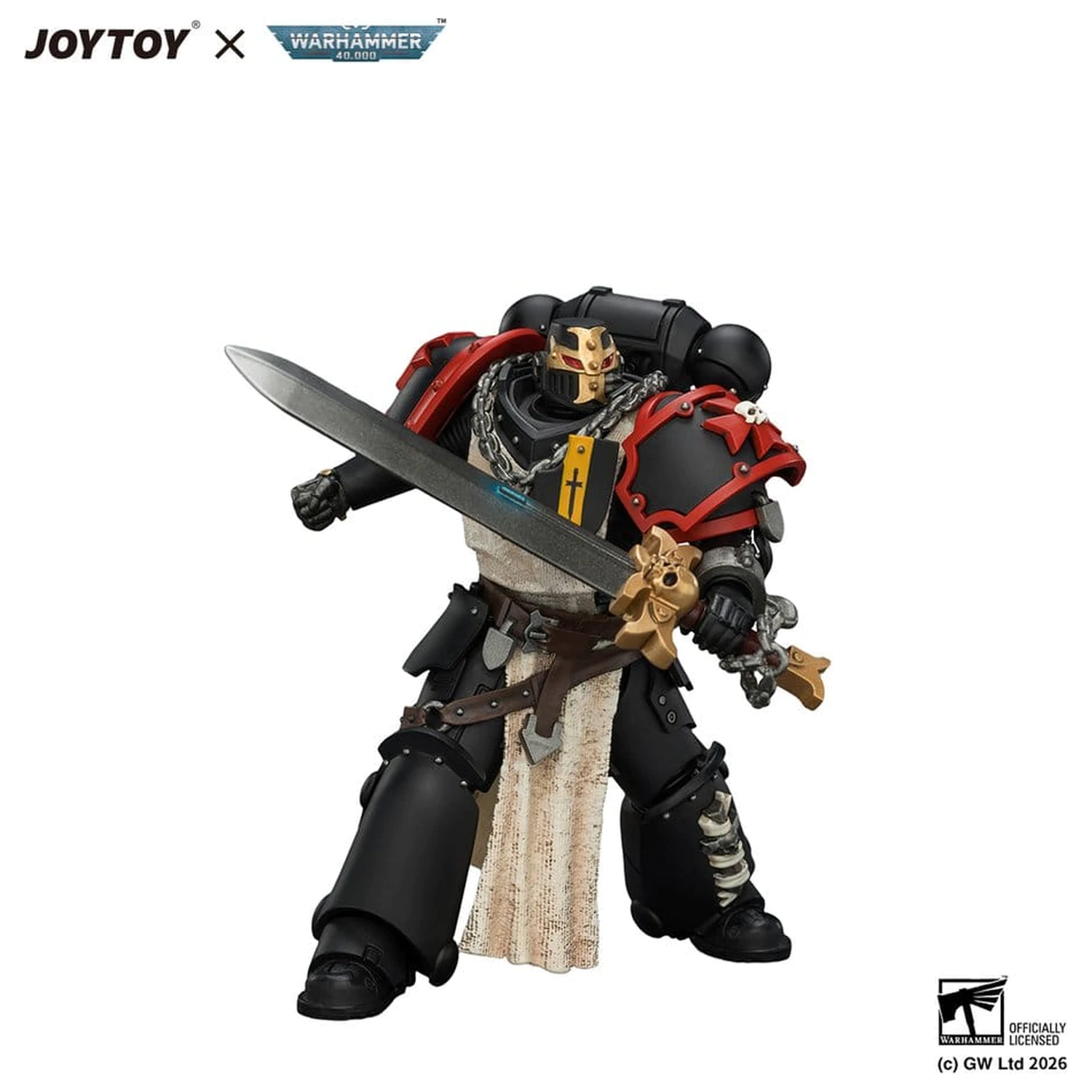 Warhammer Action Figure Black Templars Crusader Ancient 12 cm product photo