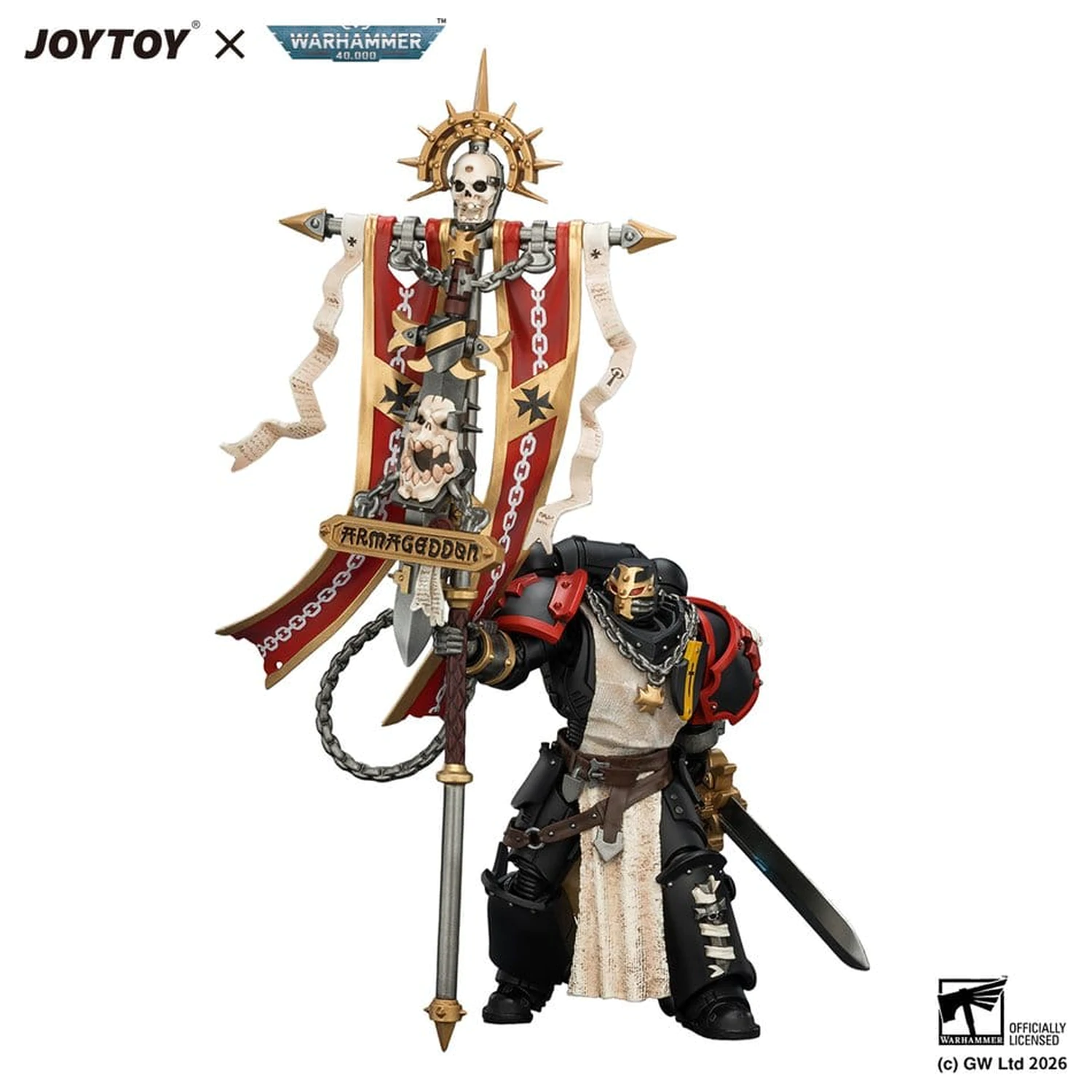 Warhammer Action Figure Black Templars Crusader Ancient 12 cm product photo