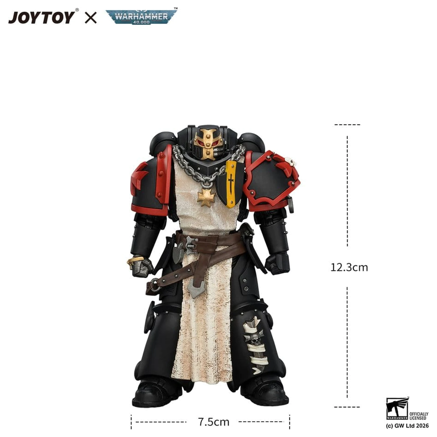 Warhammer Action Figure Black Templars Crusader Ancient 12 cm product photo