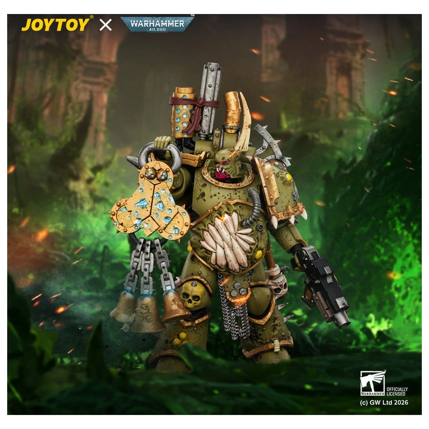 Warhammer Action Figure Death Guard Plague Marine 1 12 cm product photo