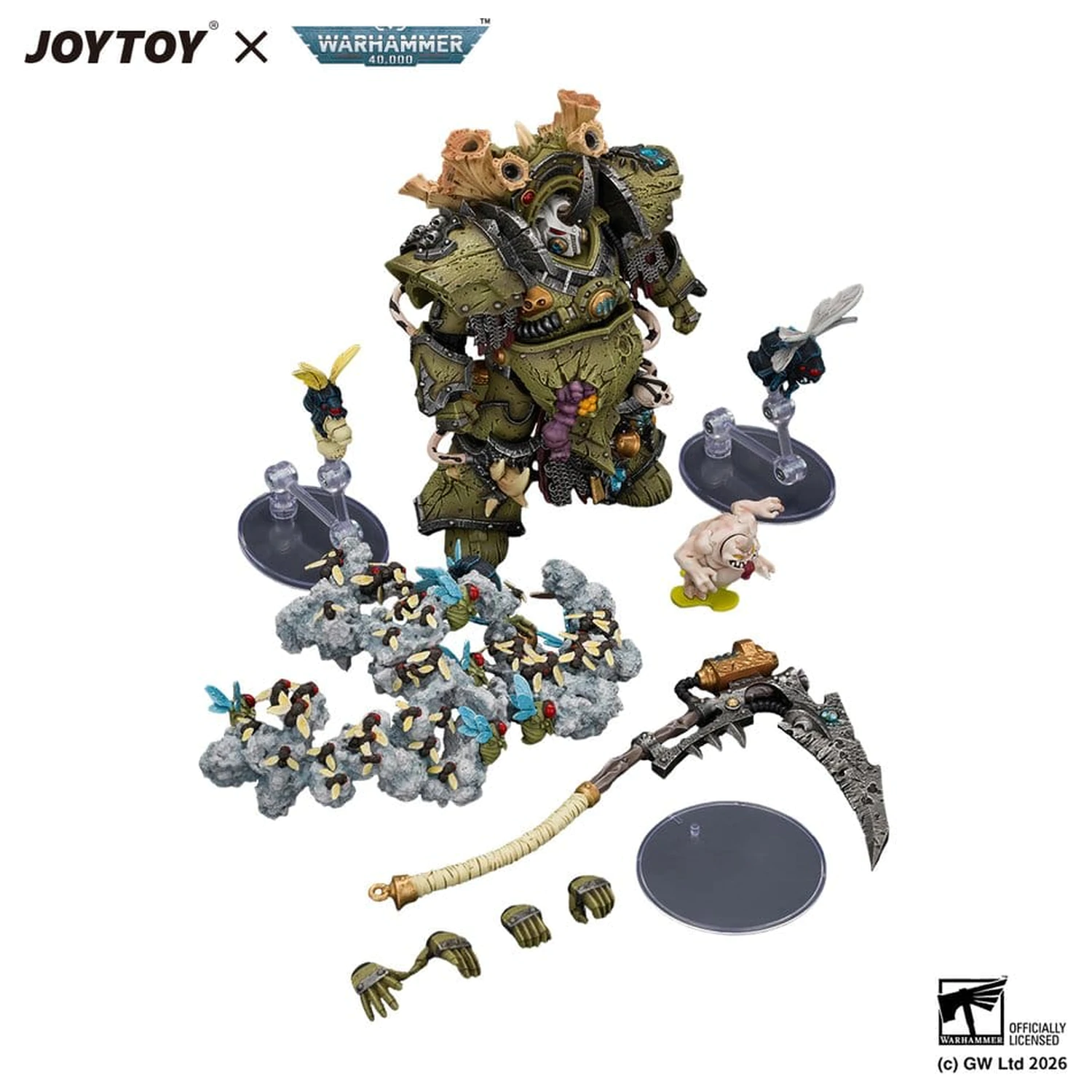 Warhammer Action Figure Death Guard Typhus Herald of the Plague God 15 cm product photo