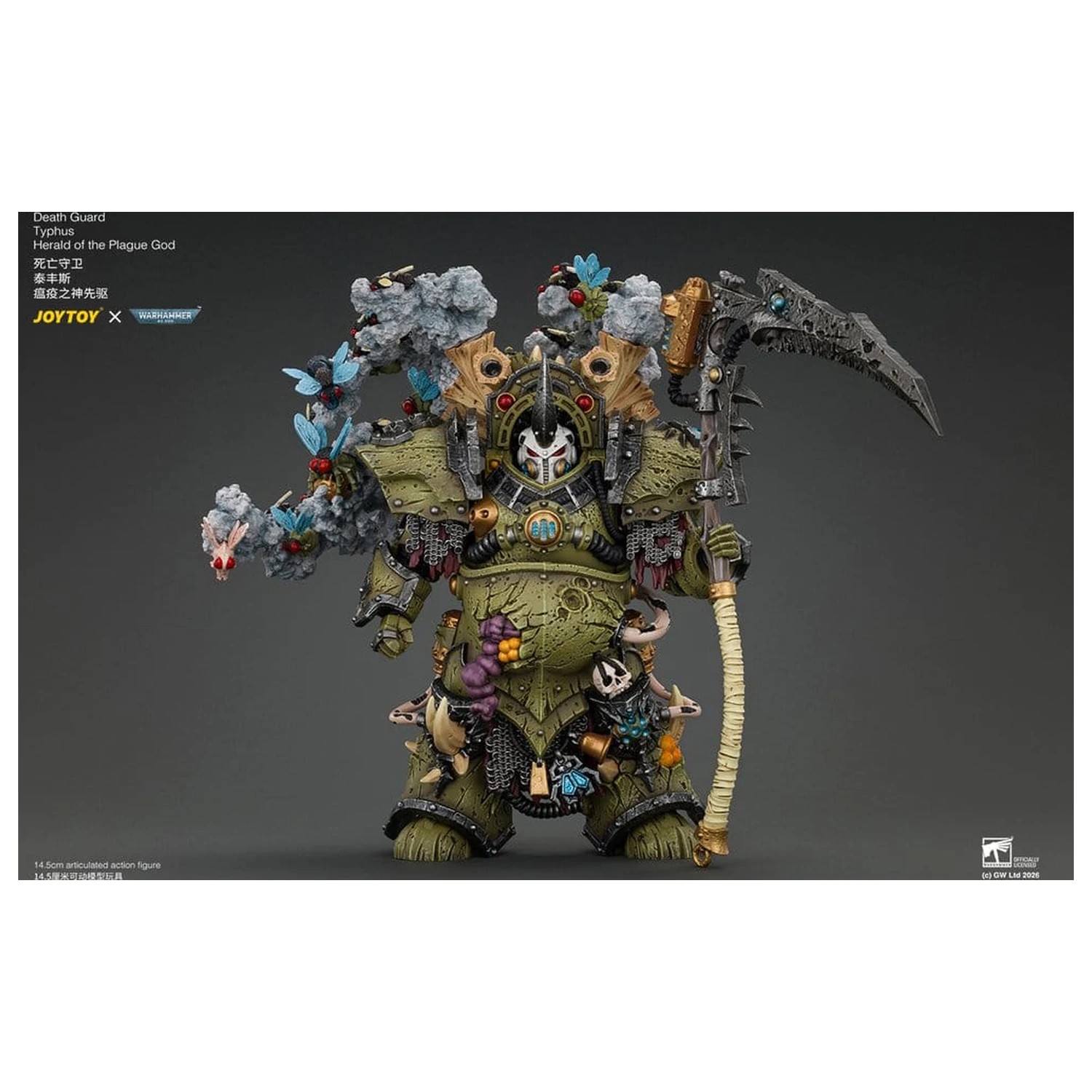 Warhammer Action Figure Death Guard Typhus Herald of the Plague God 15 cm product photo