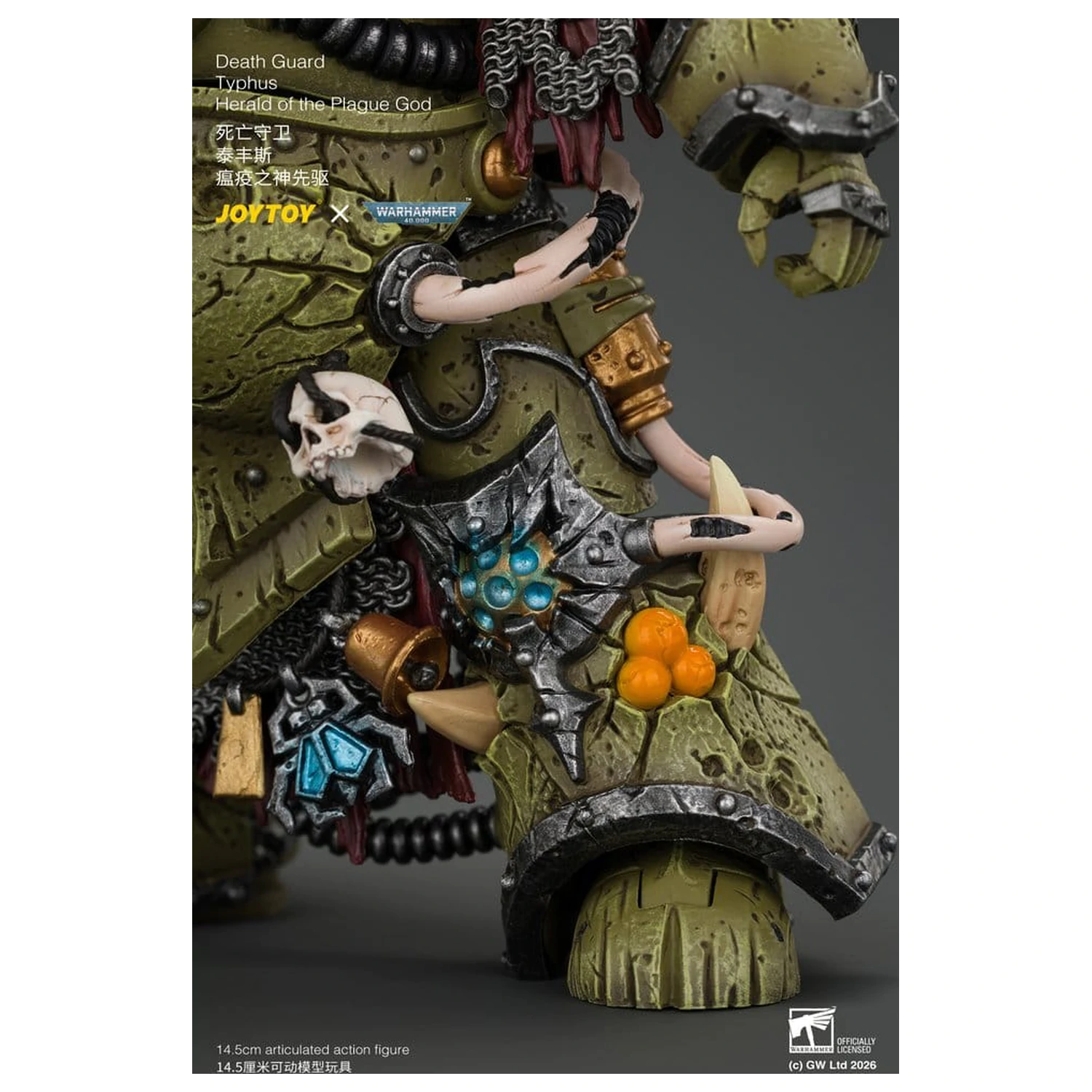 Warhammer Action Figure Death Guard Typhus Herald of the Plague God 15 cm product photo
