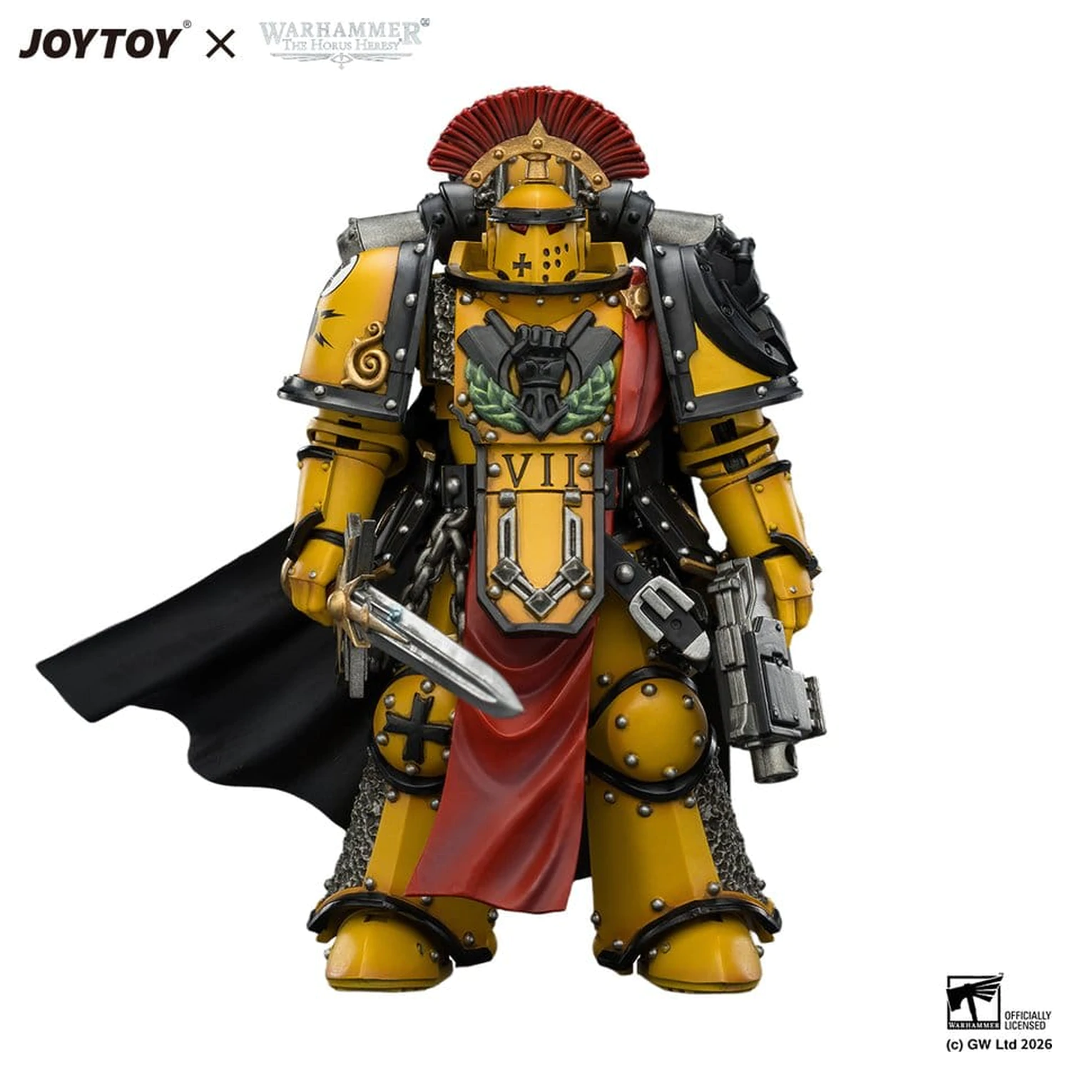 Warhammer Action Figure Imperial Fists Legion Praetor in Mk III Armour 13 cm product photo