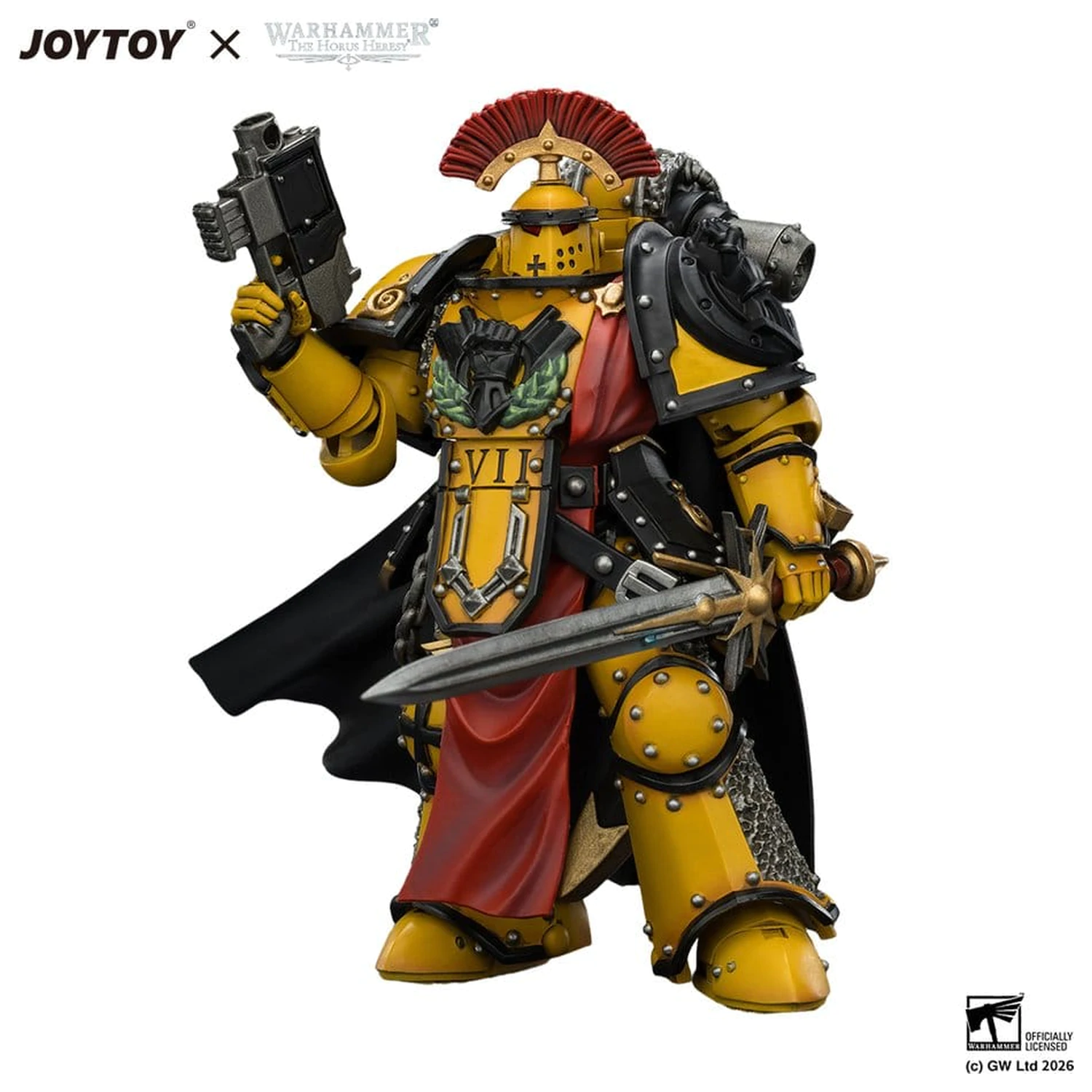 Warhammer Action Figure Imperial Fists Legion Praetor in Mk III Armour 13 cm product photo