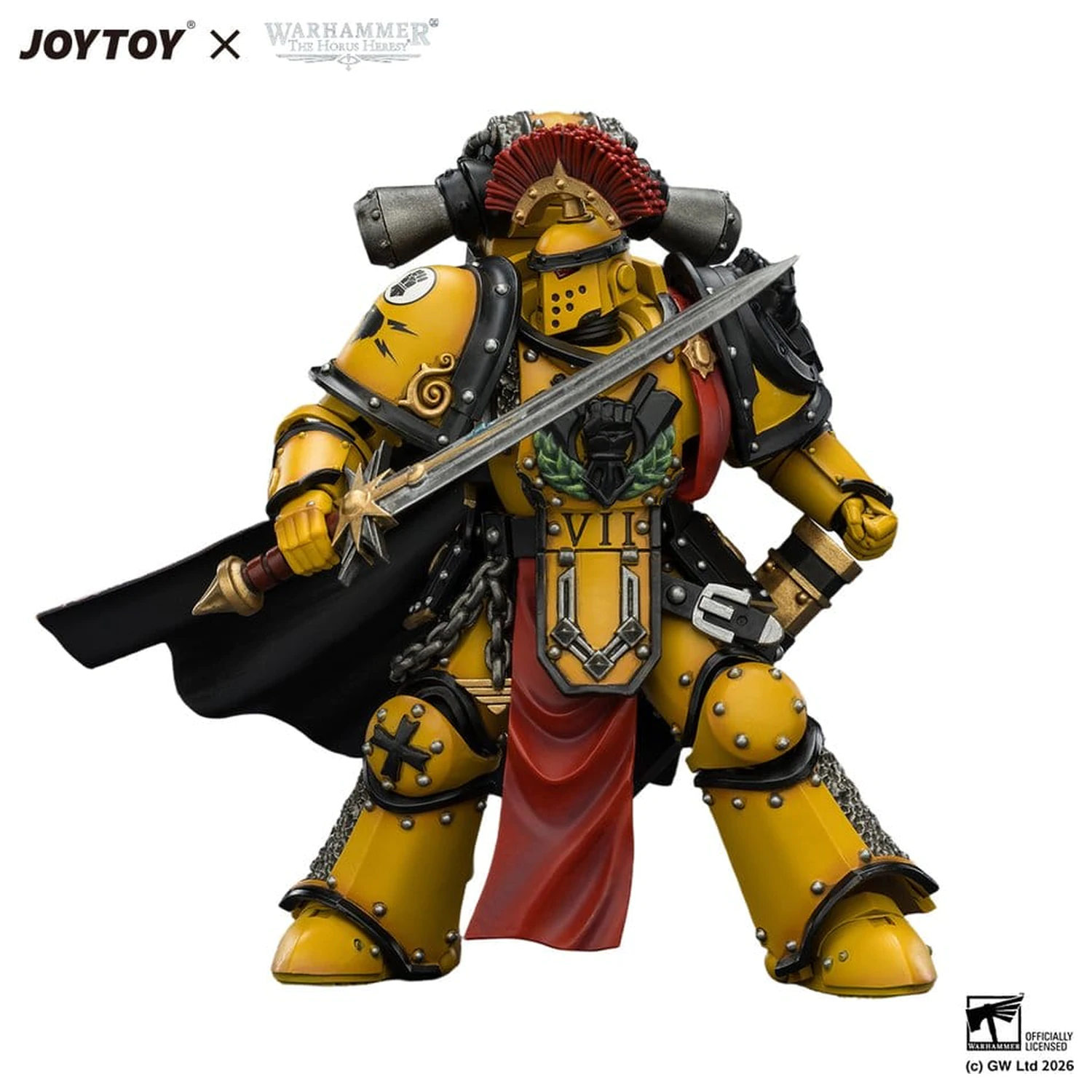 Warhammer Action Figure Imperial Fists Legion Praetor in Mk III Armour 13 cm product photo