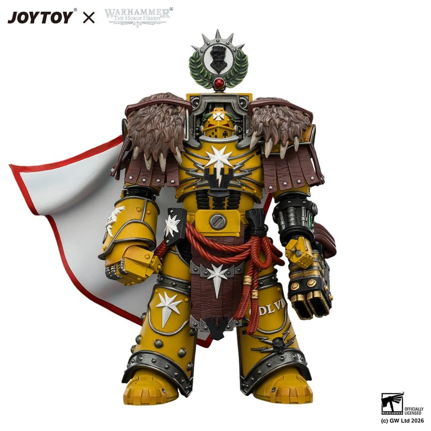 Warhammer Action Figure Imperial Fists Lord Castellan Evander Garrius, The Tyrant of Cthonia 14 cm product photo