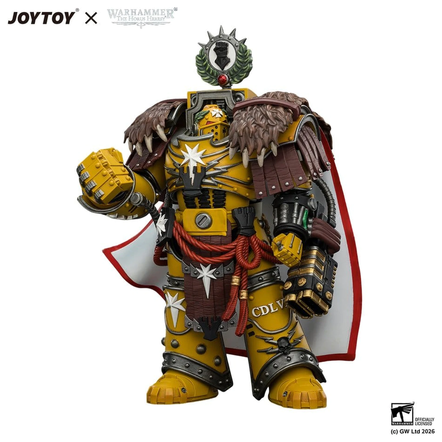 Warhammer Action Figure Imperial Fists Lord Castellan Evander Garrius, The Tyrant of Cthonia 14 cm product photo