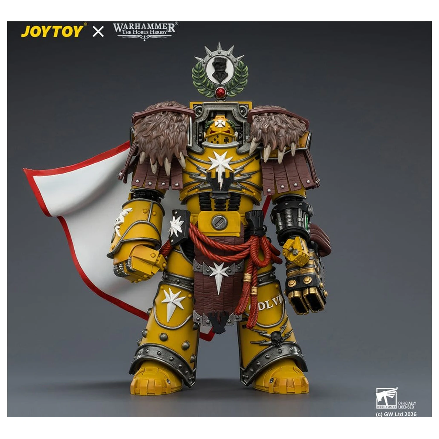 Warhammer Action Figure Imperial Fists Lord Castellan Evander Garrius, The Tyrant of Cthonia 14 cm product photo