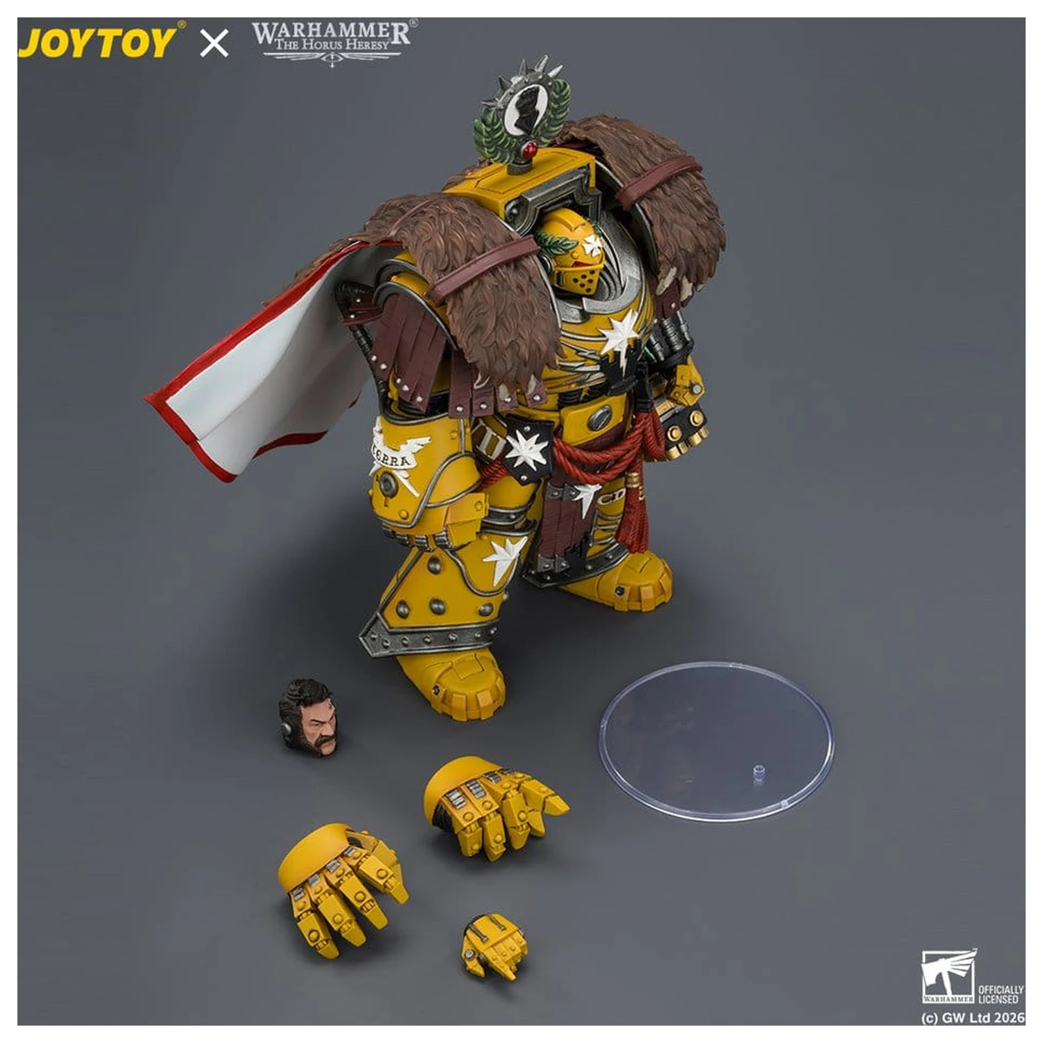 Warhammer Action Figure Imperial Fists Lord Castellan Evander Garrius, The Tyrant of Cthonia 14 cm product photo
