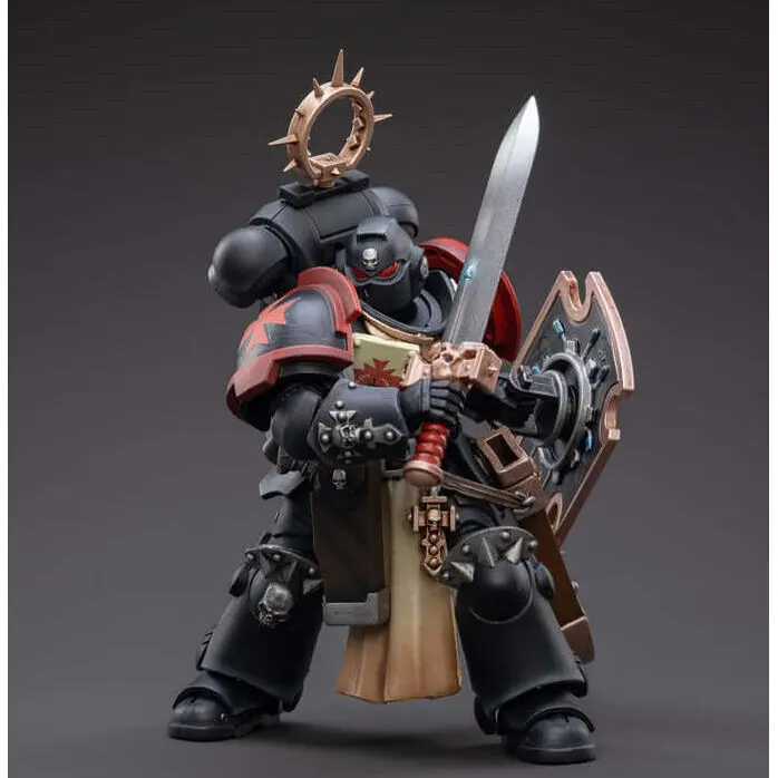 Warhammer 40k Action Figure 1/18 Primaris Space Marines Black Templars Bladeguard Veteran 12 cm product photo