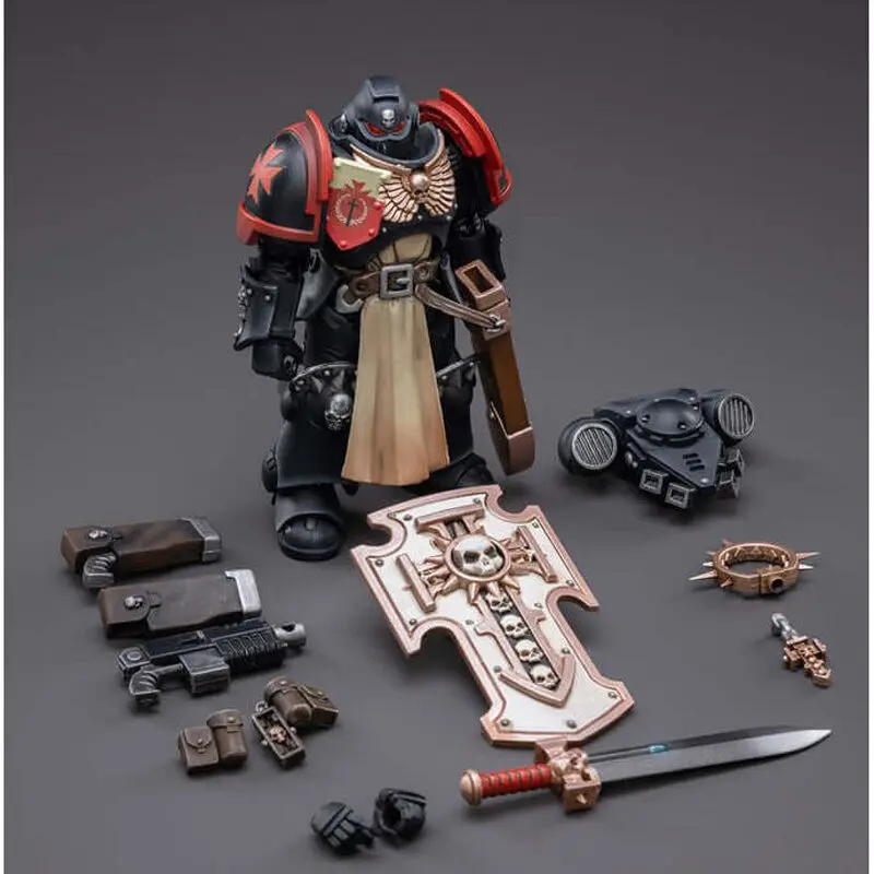 Warhammer 40k Action Figure 1/18 Primaris Space Marines Black Templars Bladeguard Veteran 12 cm product photo