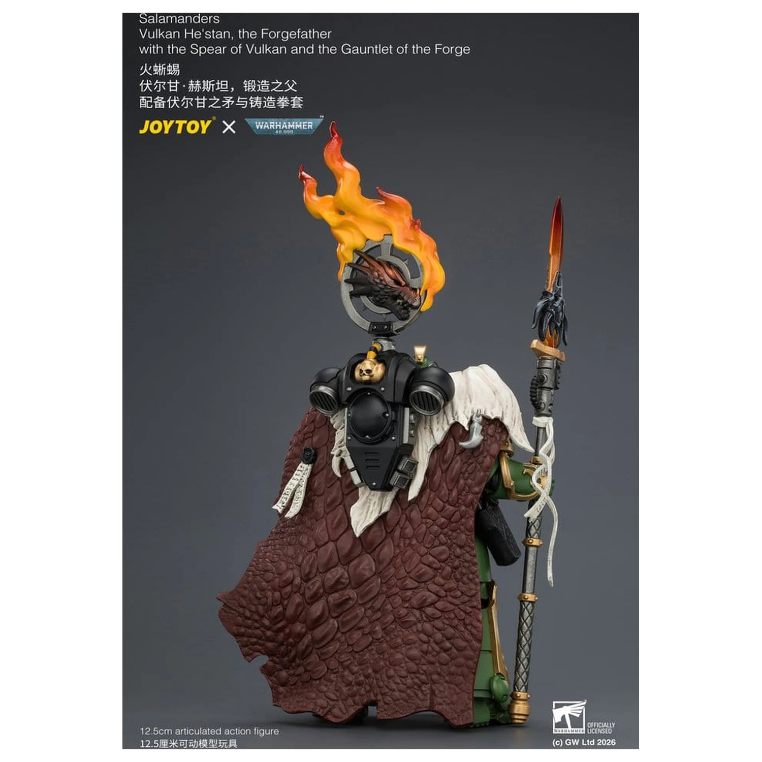 Warhammer Action Figure Salamanders Vulkan He'stan, the Forgefather 13 cm product photo