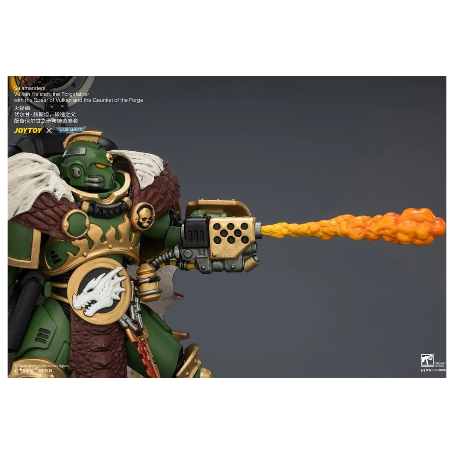 Warhammer Action Figure Salamanders Vulkan He'stan, the Forgefather 13 cm product photo