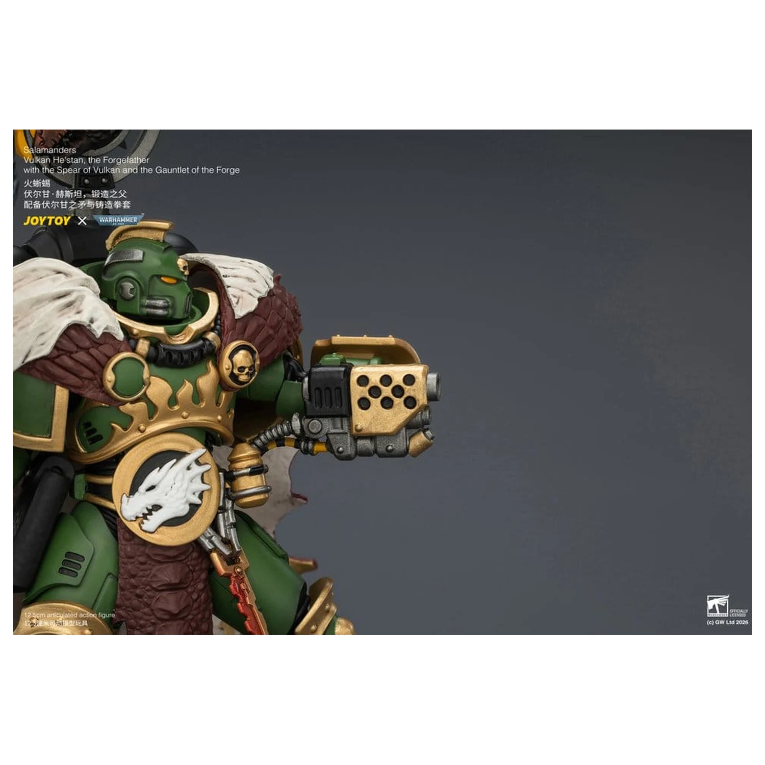 Warhammer Action Figure Salamanders Vulkan He'stan, the Forgefather 13 cm product photo