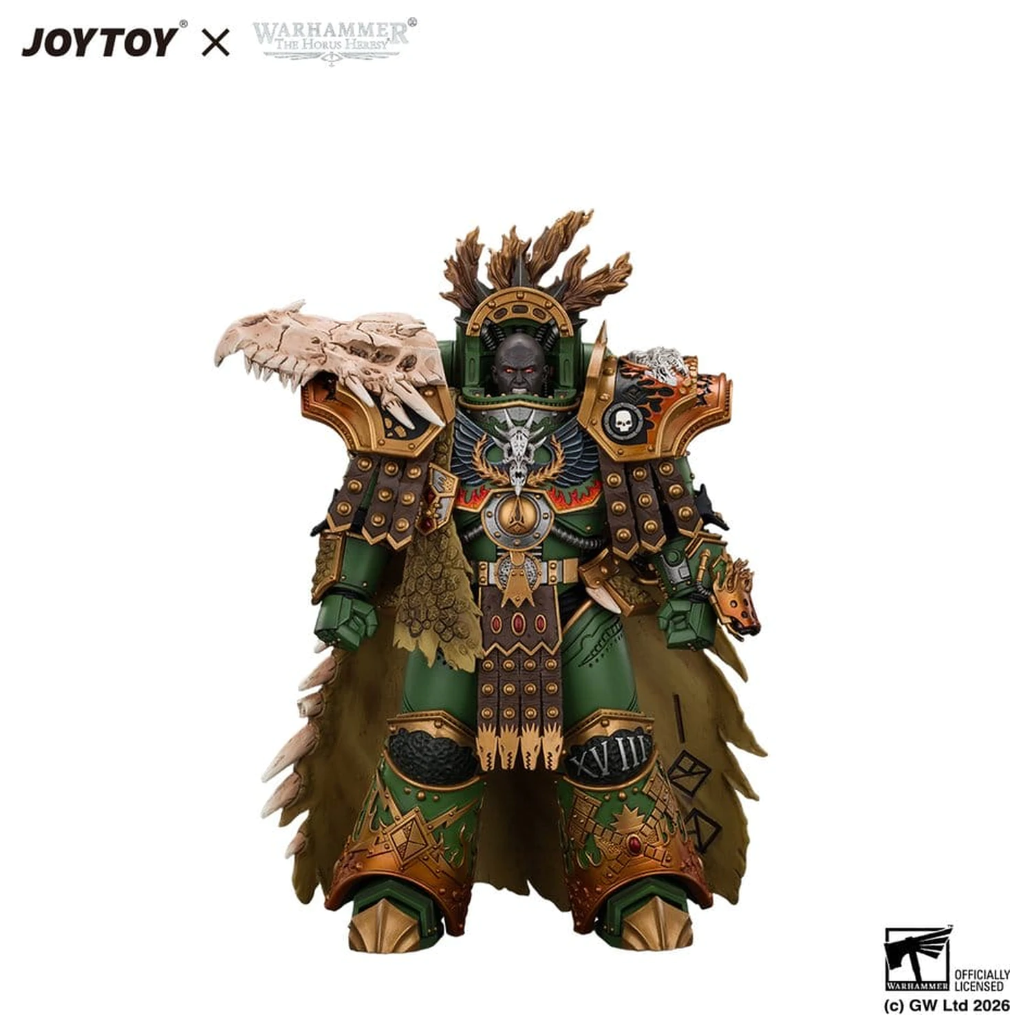 Warhammer Action Figure Salamanders Vulkan, Primarch of the XVIIIth Legion 21 cm product photo
