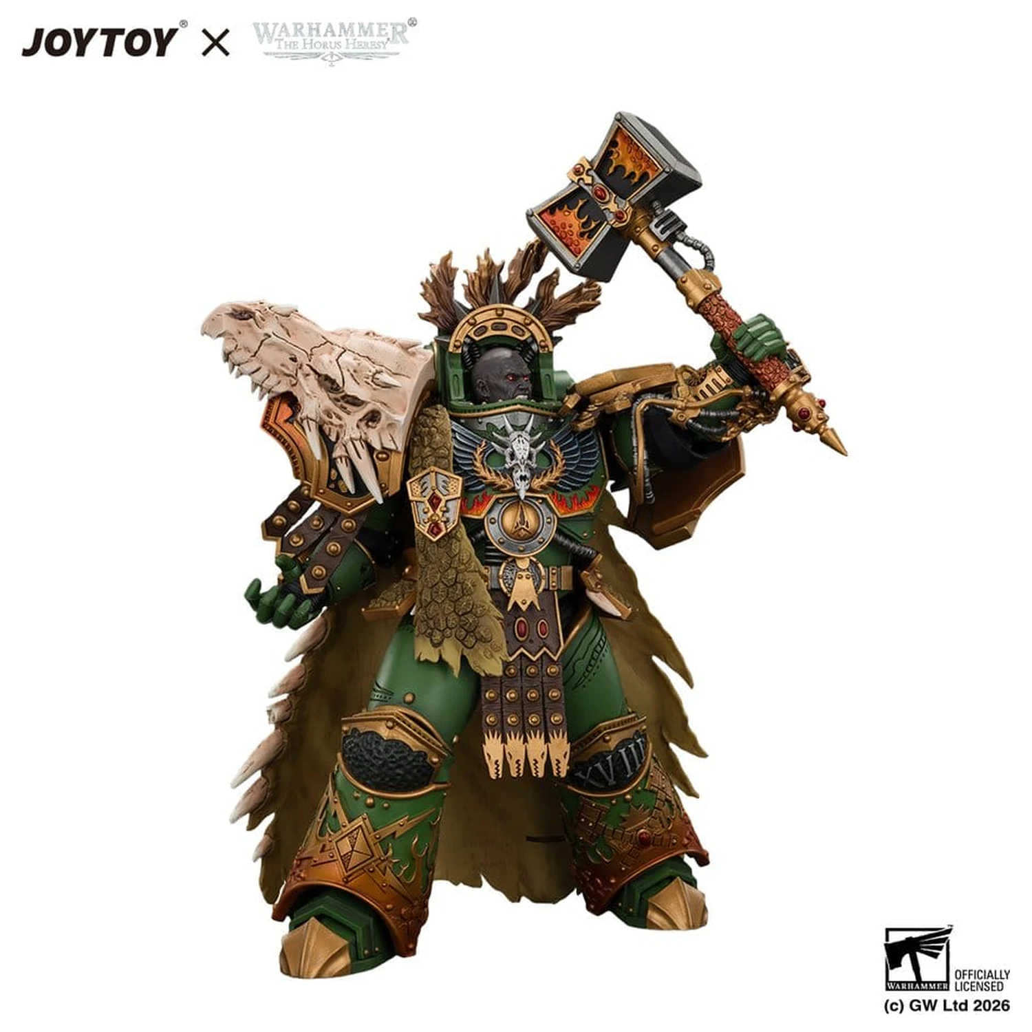 Warhammer Action Figure Salamanders Vulkan, Primarch of the XVIIIth Legion 21 cm product photo