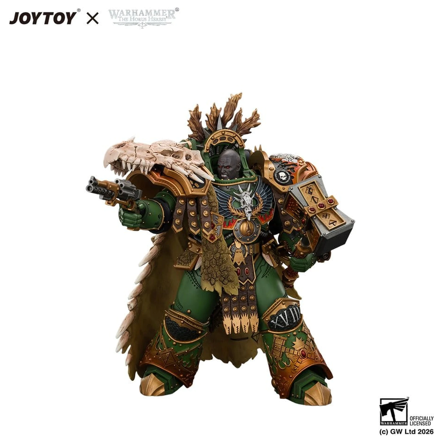 Warhammer Action Figure Salamanders Vulkan, Primarch of the XVIIIth Legion 21 cm product photo