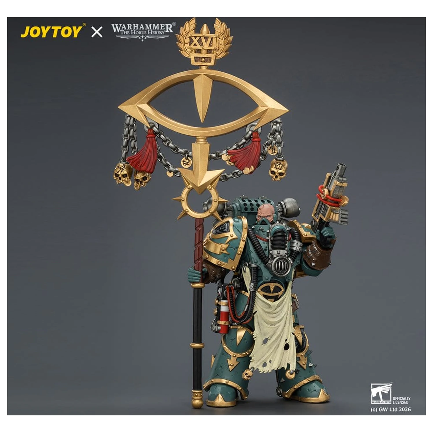 Warhammer Action Figure Sons of Horus Maloghurst the Twisted, the Warmaster's Equerry 13 cm product photo