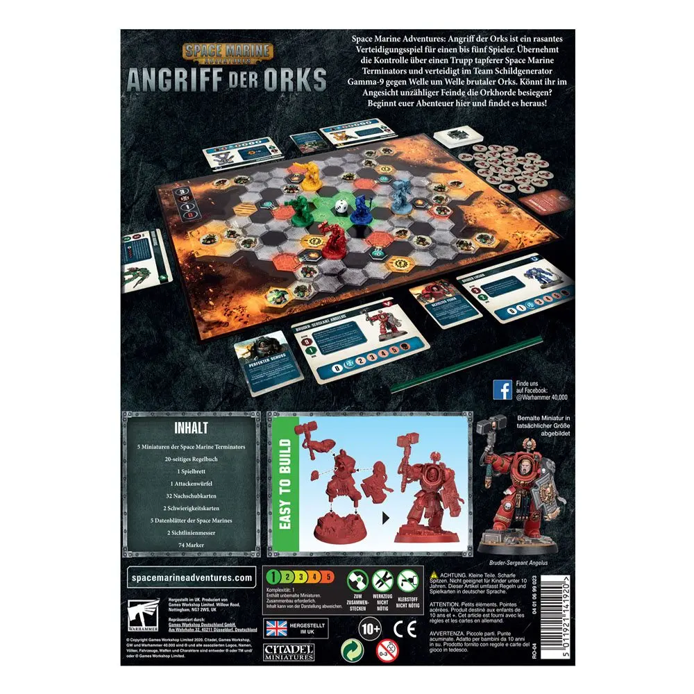 Warhammer Board Game Space Marine Adventures: Angriff der Orks *German Version* product photo