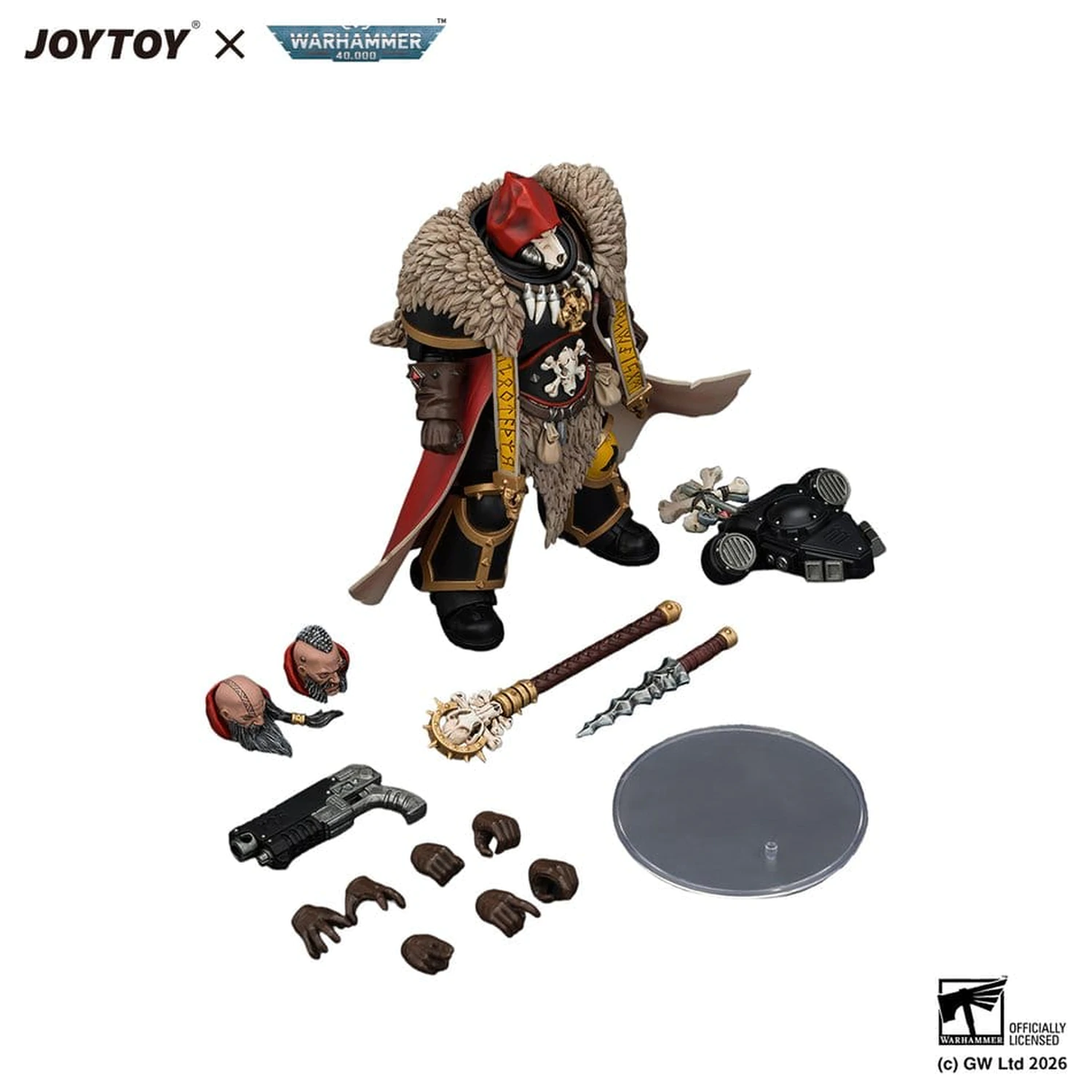 Warhammer Action Figure Space Wolves Wolf Priest 12 cm product photo