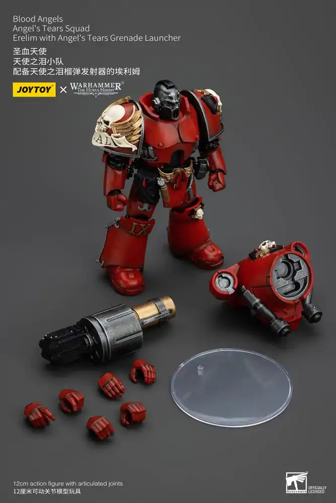 Warhammer The Horus Heresy Action Figure 1/18 Blood Angels Angel's Tears Squad Erelim with Angel's Tears Grenade Launcher 12 cm termékfotó