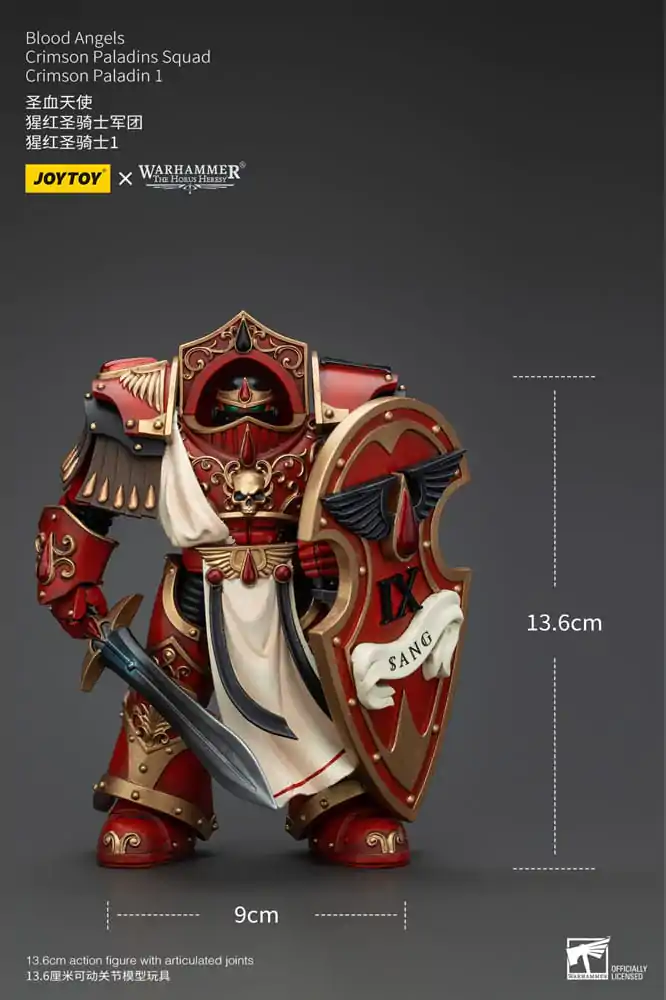 Warhammer The Horus Heresy Action Figure 1/18 Blood Angels Crimson Paladins Squad Crimson Paladin 1 14 cm termékfotó