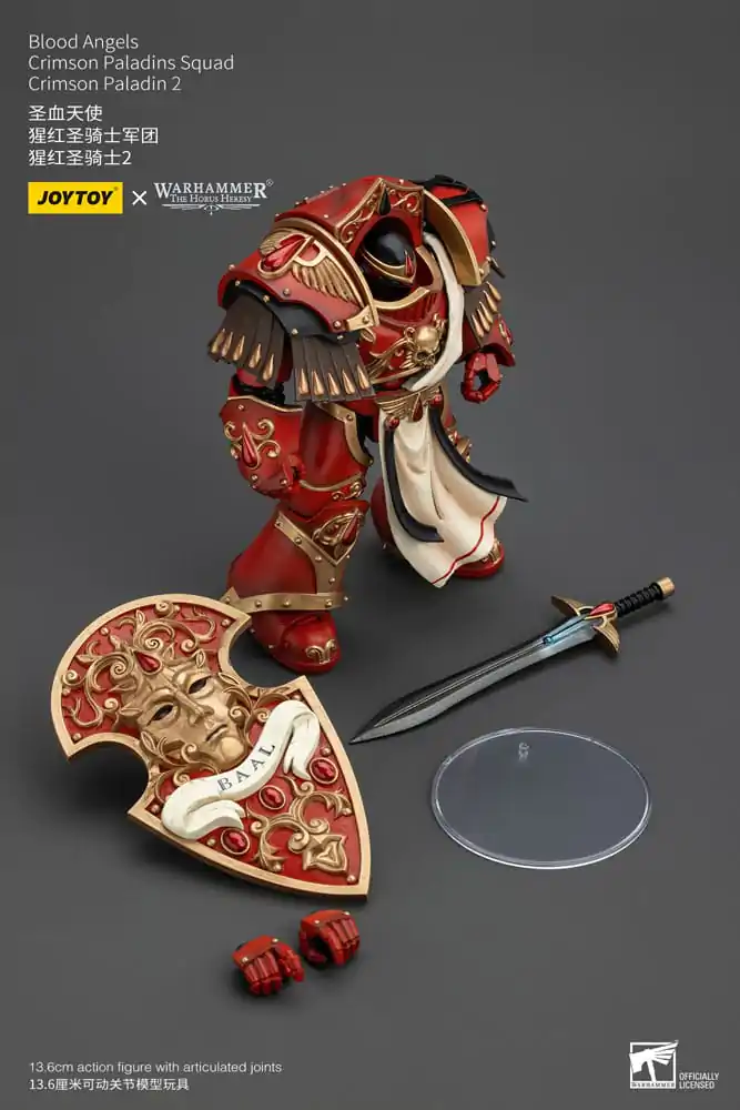 Warhammer The Horus Heresy Action Figure 1/18 Blood Angels Crimson Paladins Squad Crimson Paladin 2 14 cm termékfotó