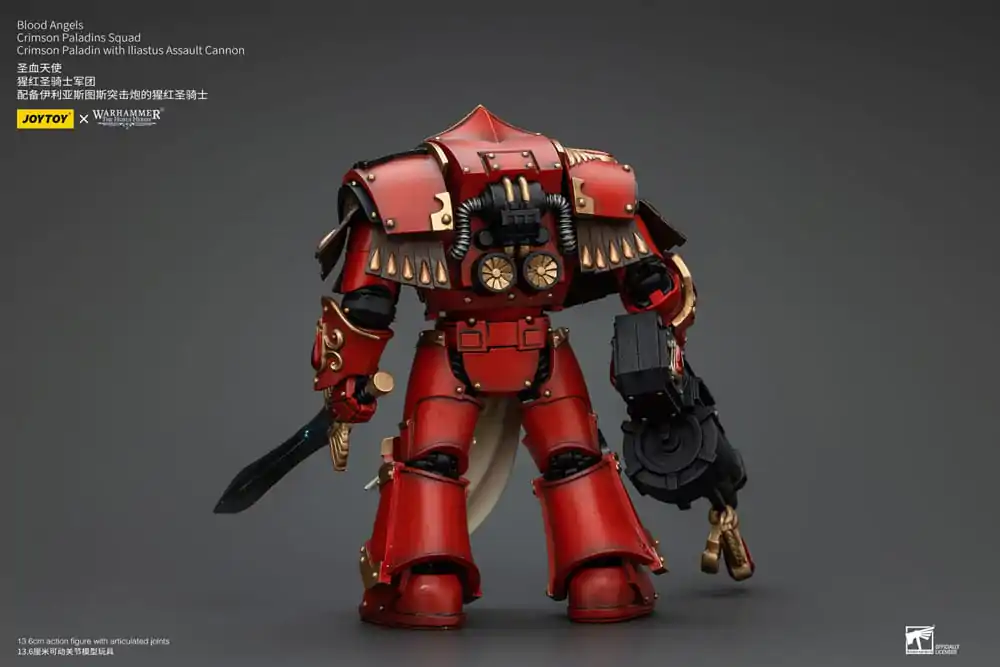 Warhammer The Horus Heresy Action Figure 1/18 Blood Angels Crimson Paladins Squad Crimson Paladin with Iliastus Assault Cannon 14 cm termékfotó