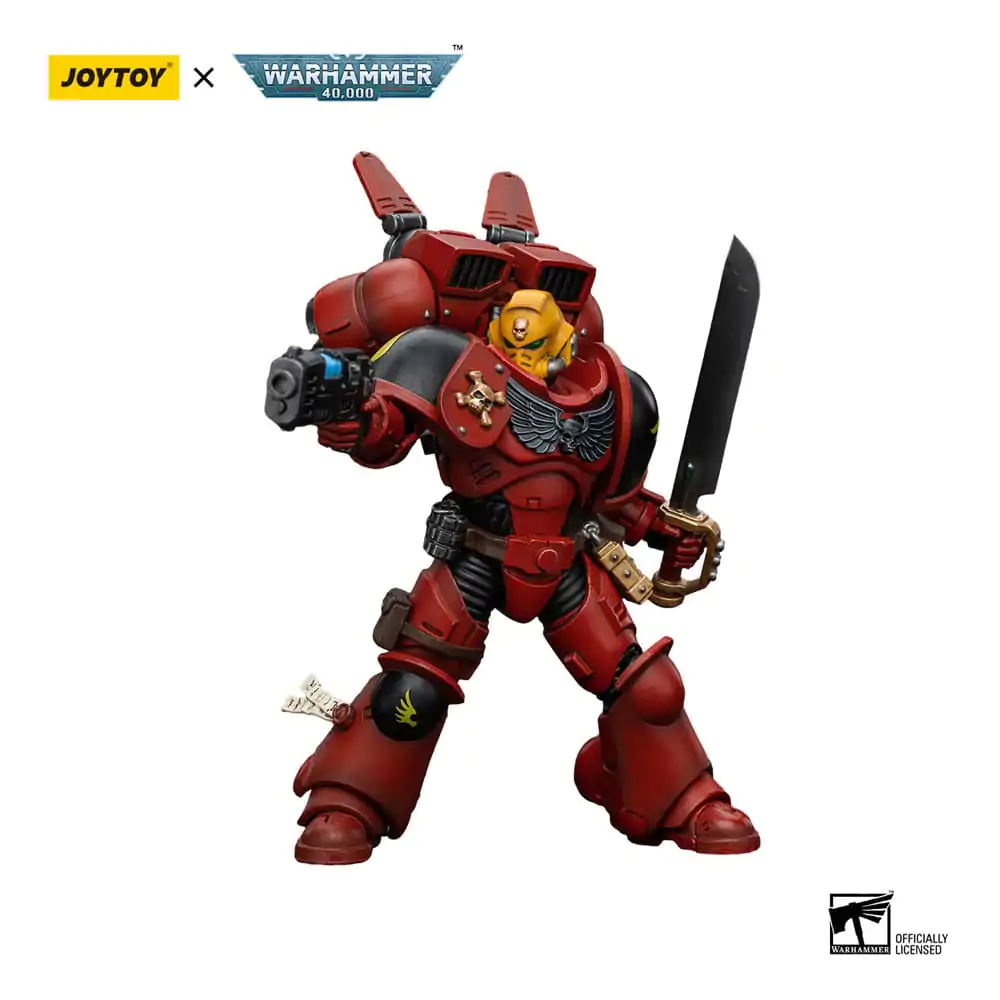 Warhammer The Horus Heresy Action Figure 1/18 Blood Angels Jump Pack Intercessors Sergeant With Plasma Pistol 12 cm termékfotó