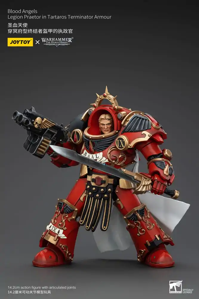 Warhammer The Horus Heresy Action Figure 1/18 Blood Angels Legion Praetor in Tartaros Terminator Armour 14 cm termékfotó