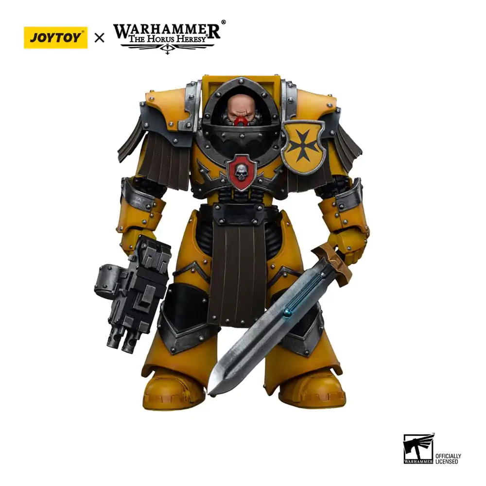 Warhammer The Horus Heresy Action Figure 1/18 Imperial Fists Legion Cataphractii Terminator Squad Legion Cataphractii Sergeant with Power Sword 12 cm termékfotó