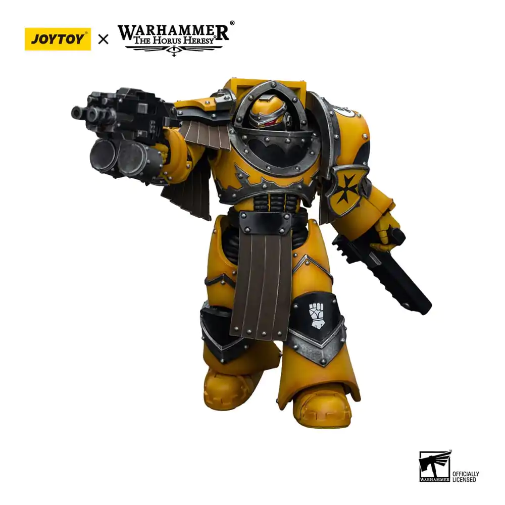 Warhammer The Horus Heresy Action Figure 1/18 Imperial Fists Legion Cataphractii Terminator Squad Legion Cataphractii with Chainfist 12 cm termékfotó